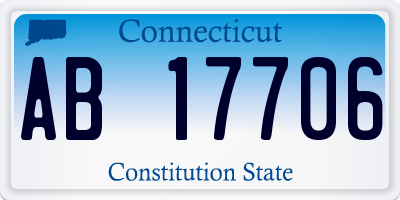 CT license plate AB17706