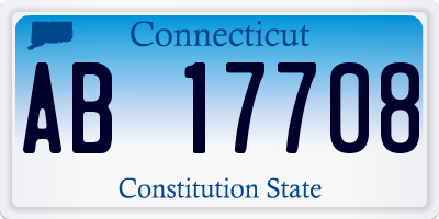 CT license plate AB17708