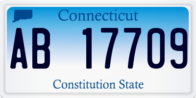 CT license plate AB17709