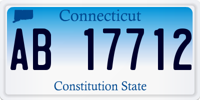 CT license plate AB17712