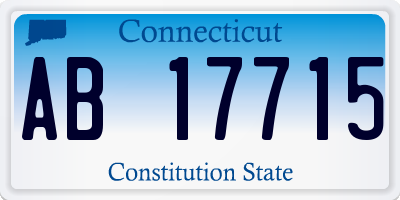 CT license plate AB17715