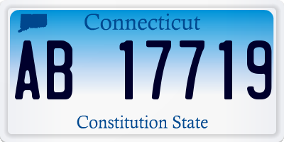 CT license plate AB17719