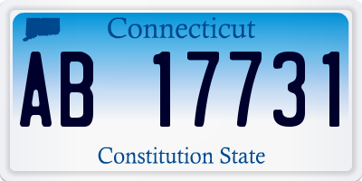 CT license plate AB17731