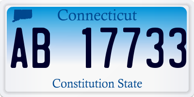 CT license plate AB17733