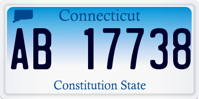 CT license plate AB17738