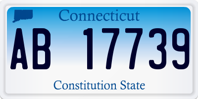 CT license plate AB17739