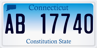 CT license plate AB17740