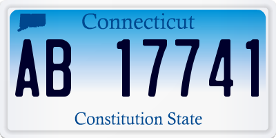 CT license plate AB17741