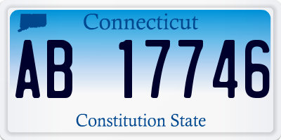 CT license plate AB17746