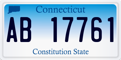 CT license plate AB17761