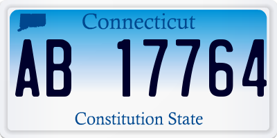 CT license plate AB17764