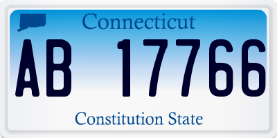 CT license plate AB17766