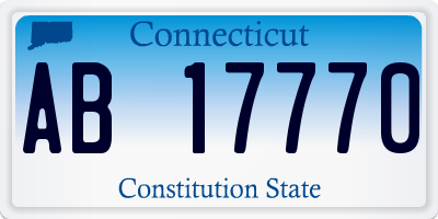 CT license plate AB17770