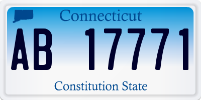 CT license plate AB17771