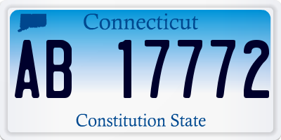 CT license plate AB17772