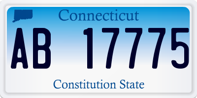 CT license plate AB17775