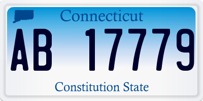 CT license plate AB17779