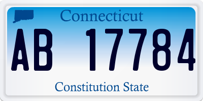 CT license plate AB17784