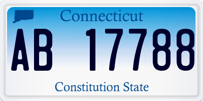 CT license plate AB17788