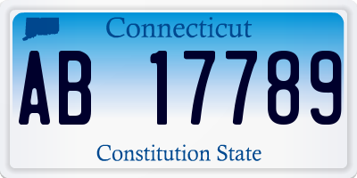 CT license plate AB17789