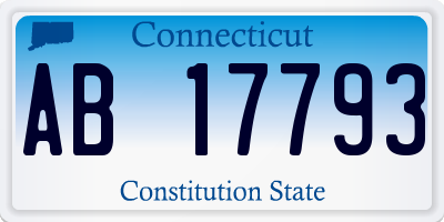 CT license plate AB17793