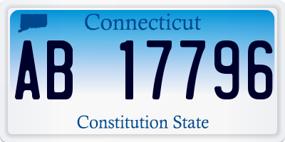 CT license plate AB17796