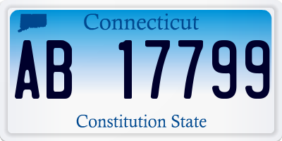 CT license plate AB17799