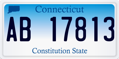 CT license plate AB17813