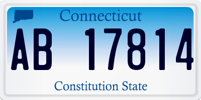 CT license plate AB17814