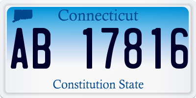 CT license plate AB17816