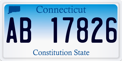 CT license plate AB17826