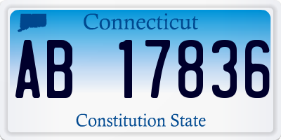 CT license plate AB17836