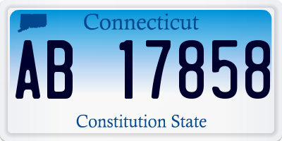 CT license plate AB17858