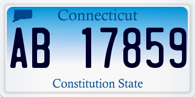 CT license plate AB17859