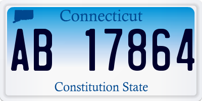 CT license plate AB17864