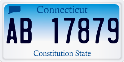 CT license plate AB17879