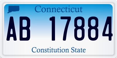 CT license plate AB17884