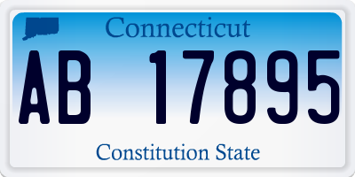 CT license plate AB17895