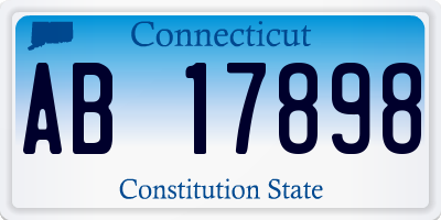 CT license plate AB17898