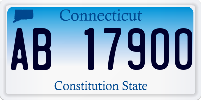 CT license plate AB17900