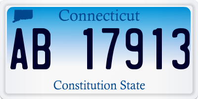CT license plate AB17913
