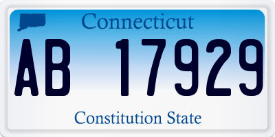 CT license plate AB17929