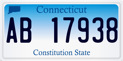 CT license plate AB17938