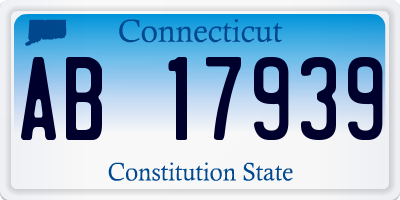 CT license plate AB17939