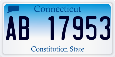 CT license plate AB17953