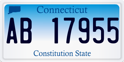 CT license plate AB17955