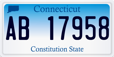 CT license plate AB17958