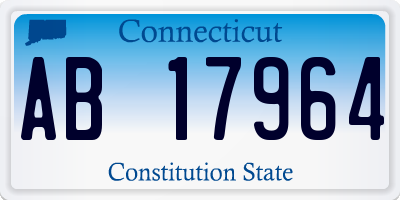 CT license plate AB17964