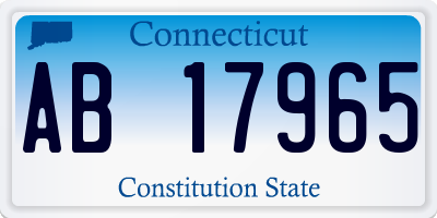 CT license plate AB17965