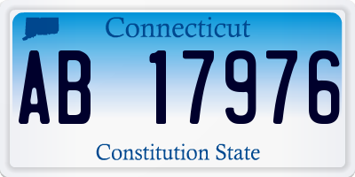 CT license plate AB17976